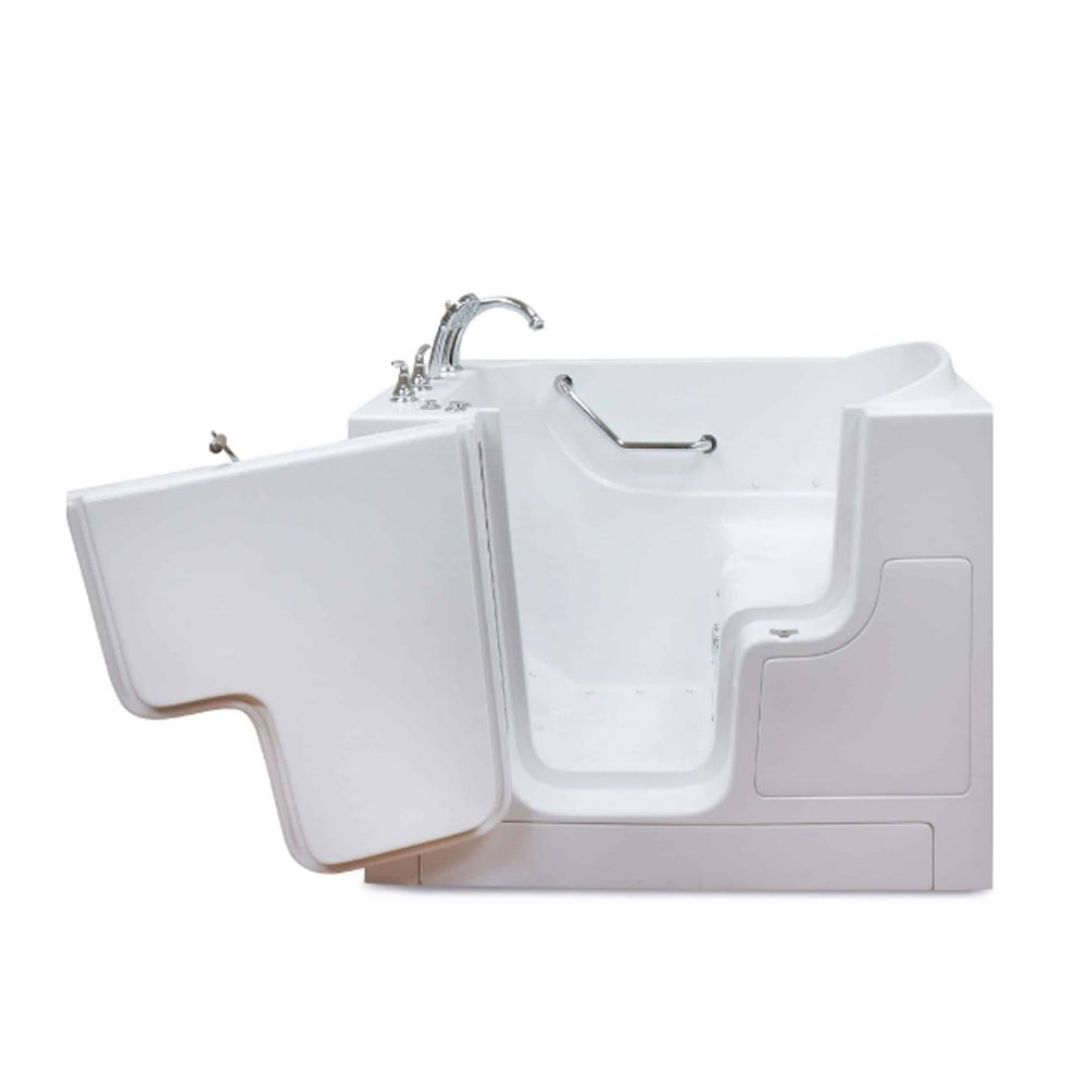 Zurich 30 by 52 inch walk-in tub with outward-swinging door